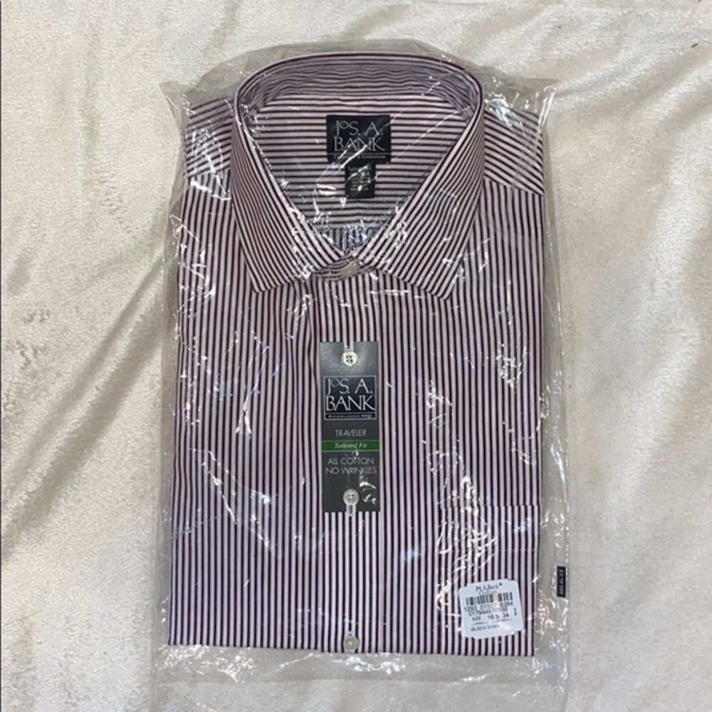 JOS. A BANK TRAVELER'S COLLECTION DRESS SHIRT 16 1/2 - 34
